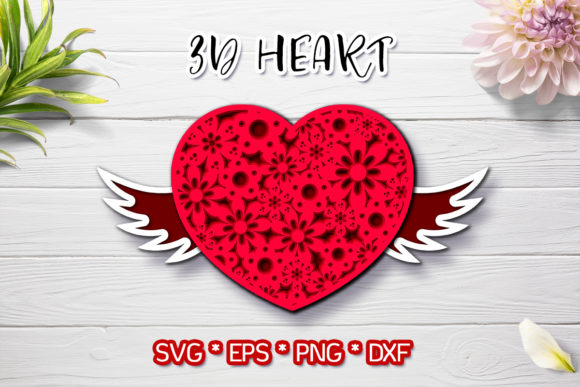 3D Heart for Valentine's Day: 3D SVG Shapes Review