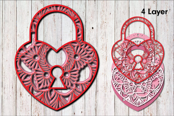 3D Valentine s Day Lock: 3D SVG Shapes Review