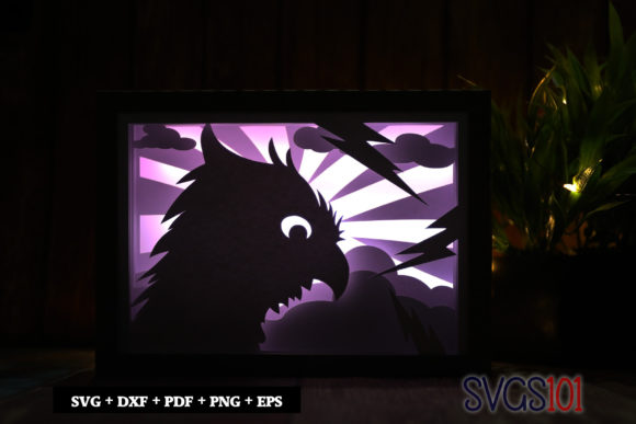 Baby Eagle Shadow Box SVG: 3D SVG for Shadow Boxes