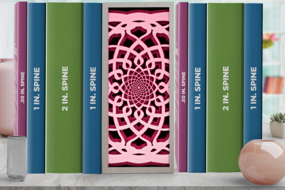 Book Nook Mandala 3D SVG for Shadow Boxes