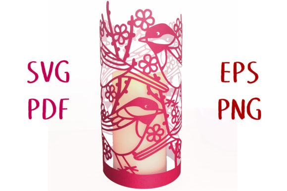 Chickadee Bird Lantern 3D SVG: Crafting Shapes