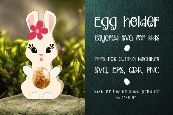 Easter Bunny Egg Holder Template SVG Review