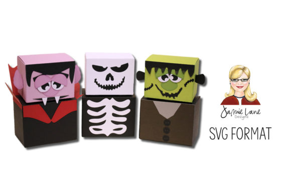 Halloween Characters Box Set: 3D SVG Shapes for Branding
