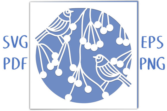 Hedgerow Birds Circle Card: 3D SVG Shapes Review