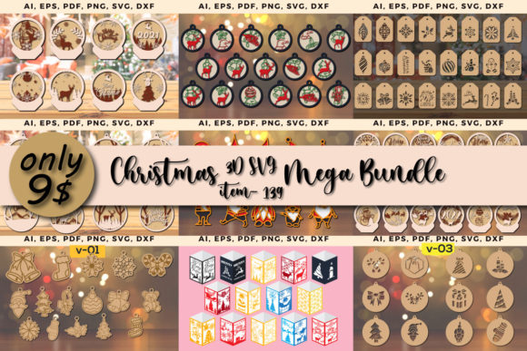 Layer Christmas 3D SVG Mega Bundle Review