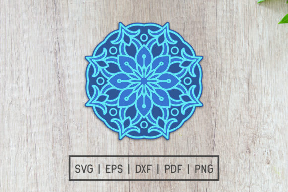 Layered 3D Mandala: A Versatile 3D SVG for Unique Shapes
