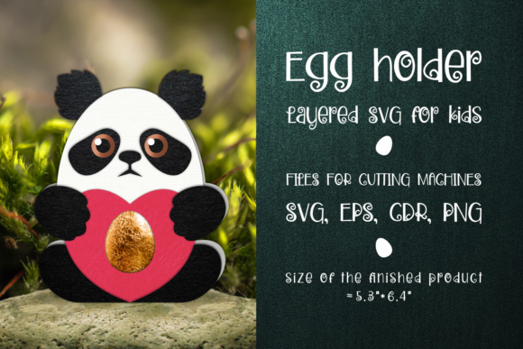 Panda Chocolate Egg Holder: 3D SVG Shapes Review