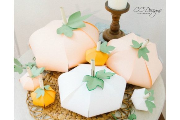 Pumpkins Templates: 3D SVG Shapes for Fall Crafts