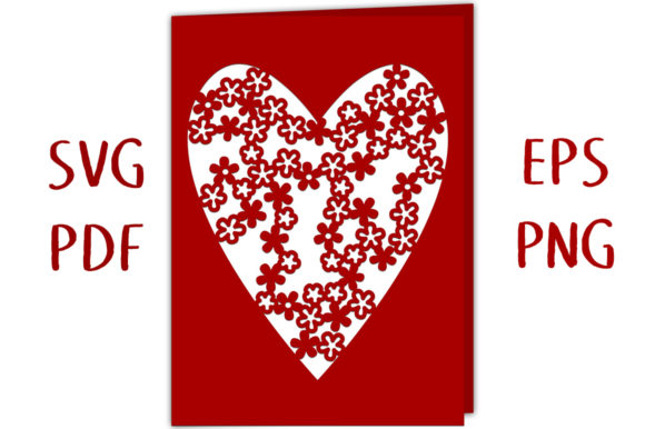 Review: Drifting Blossom Heart Card 3D SVG for Shapes