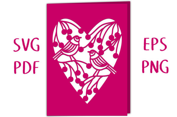 Review: Hedgerow Birds Heart Card SVG for Embroidery