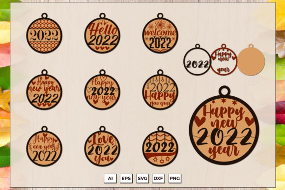 Review: Layered Happy New Year 2022 SVG Bundle