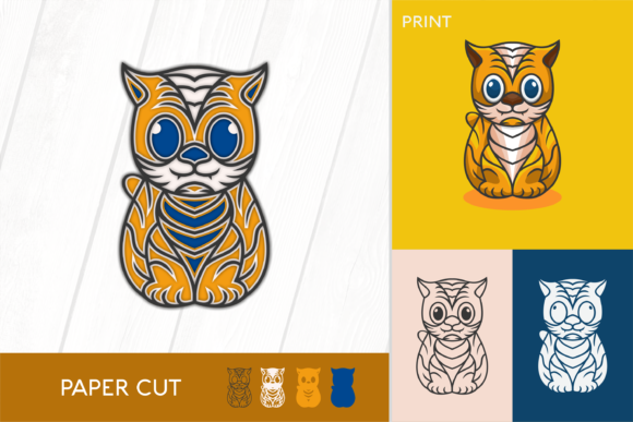 Tiger Multilayer: 3D SVG Shadow Boxes for Brands